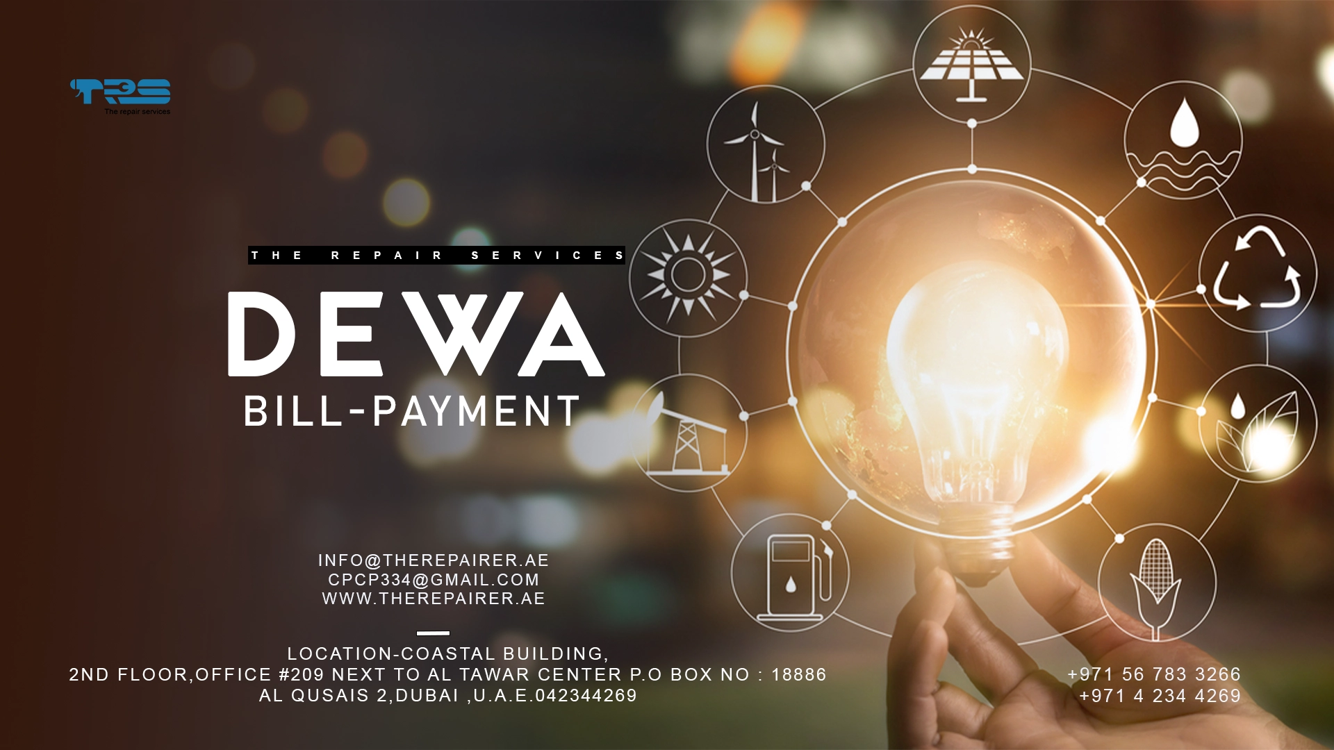 DEWA Bill Payment | Electricity And Water | The Repairer